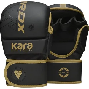 Рукавиці для ММА (Греплінгові рукавички) RDX F6 KARA Matte Golden Plus L/XL
