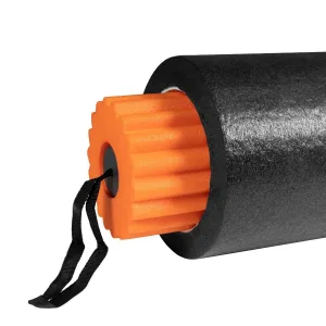 Массажный ролик роллер набор 3 в 1 PowerPlay 4022 Therapy Roller чёрно-оранжевый