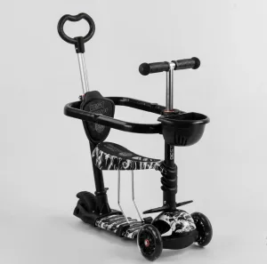 Самокат 5в1 Best Scooter - чорний/білий
