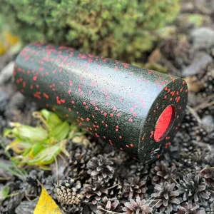 Масажний ролик (роллер) гладкий PowerPlay PP-4348 2 in 1 EPP Foam Roller чорно/червоний 33×14 см