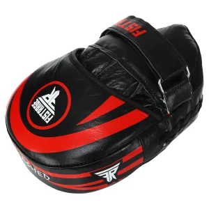 Лапа согнутая для бокса и единоборств FISTRAGE RAGE 2 шт чёрный-красный
