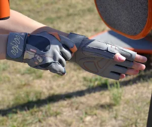 Рукавички для фітнесу MadMax MFG-921 Voodoo Light grey/orange S