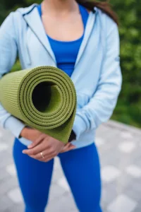 Килимок для йоги та фітнесу Power System PS-4014 PVC Fitness Yoga Mat зелений 173x61x0,6