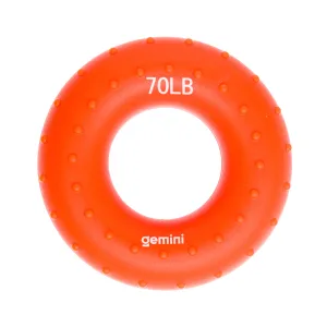 Еспандер кистьовий кільце силікон навантаження 31 кг оранжевий