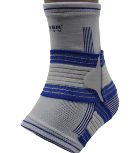 Бандажі на гомілкостоп Power System PS-6009 Ankle Support Pro Blue/білий 1 шт. S/M