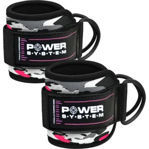 Ankle Cuffs Power System PS-3470 Ankle Strap Camo Pink/Black