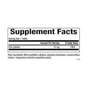 Zinc Citrate 15 мг - 90 таблеток