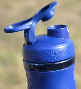 Шейкер спортивний пляшка BlenderBottle SportMixer Flip 820 мл темно-синій