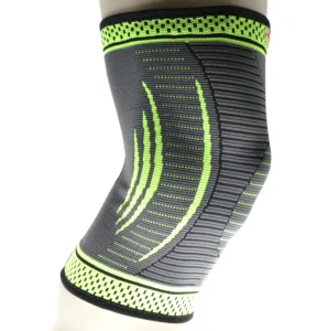 Компресійний наколінник MadMax MFA-284 3D Compressive knee support Dark grey/Neon green M