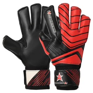 Воротарські рукавички SOCCER STAR 9 - Чорне-червоний