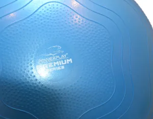 М'яч для фітнесу (фітбол) укріплений PowerPlay 4000 Ø65 cm Premium Gymball Anti-Burst синій + помпа
