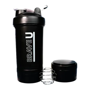 Shaker with containers 3 in 1 - 600 мл Чорний