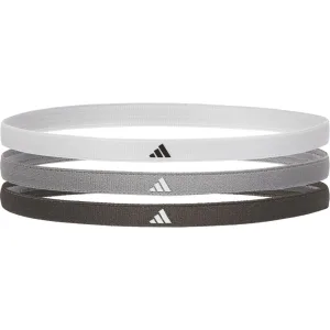 Пов'язки на голову Adidas Hairbands, 3 шт, білий, чорний, сірий, універсальний (One Size) (Оригінал)