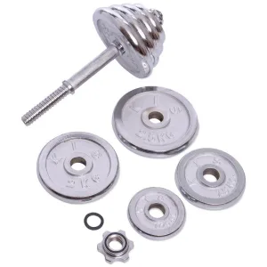 Гантелі розбірні хромовані 2 шт по 15 кг - 40 см