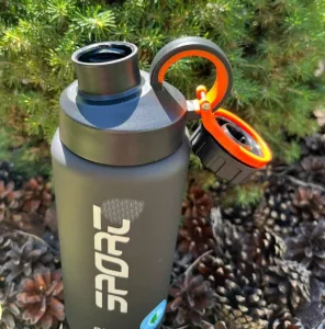 Пляшка для води CASNO - 800 мл KXN-1242 сіра