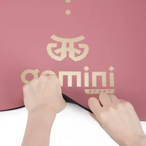 Килимок для йоги каучуковий поліуретан Sport Pro 183 см*68 см*5 мм рожевий