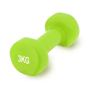 Гантель вінілова PowerPlay 4125 Achilles - 3 кг. зелена 1 шт.