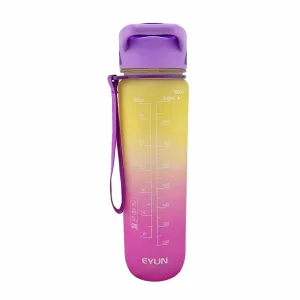 Пляшка для води EYUN 1000ml рожевий-жовтий