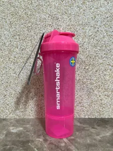 Шейкер спортивний SmartShake Slim 500 мл Neon Pink