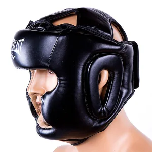 Шолом боксерський EVL закритий чорний M