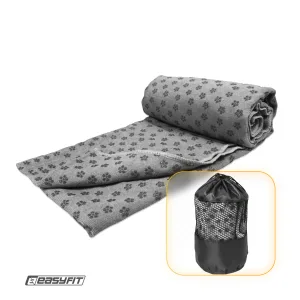 Рушник для йоги з мікрофібри EasyFit Yoga Mat Towel Сірий
