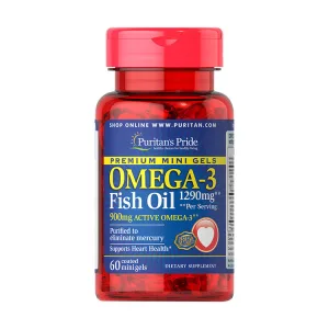 Omega-3 Fish Oil 1290 мг 60 мініжелатинових капсул