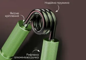 Кистьовий еспандер EasyFit Hand Grip PRO 91 кг зелений