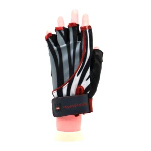 Рукавички для фітнесу MadMax MFG-911 Nine-eleven Zebra B&W zebra M