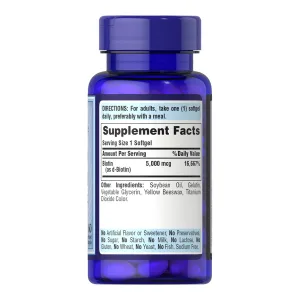 Biotin 5000 мкг - 60 софтгель
