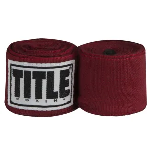 Бинти для боксу TITLE Boxing Select 180" Semi Elastic Mexican Maroon (4,5м.)