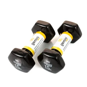 Гантелі Sport для фітнесу з вініловим покриттям 2 шт по 1.5 кг GSD-1.5BK