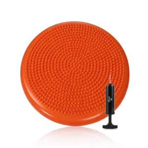 Балансувальна масажна подушка з насосом та коробками Pro помаранчевий