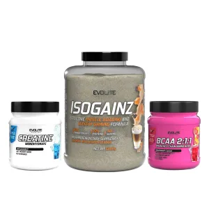 Iso Gainz (4 кг caramel macchiato) + Creatine Monohydrate (500 г unflavoured) + BCAA 2:1:1 - 400 г грейпфрут