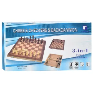 Шахи 3в1 - 44 х 44 х 2 см