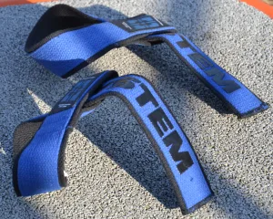 Лямки для тяги Power System PS-3401 Lifting Straps Duplex чорний/синій