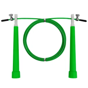 Скакалка EasyFit Speed Cable Rope 3 м зі сталевим тросом, зелена