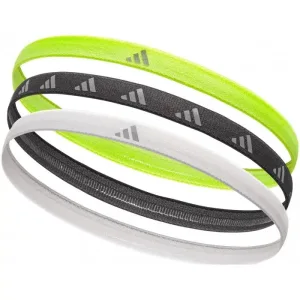 Пов'язка на голову Adidas Hairbands 3pk білий, чорний, салатовий Уні One Size (Оригінал)