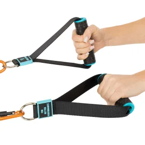 Ручки для еспандерів, резинок та тренажерів STRAP HANDLE PRO LiveUp 2 шт чорний LP8192J