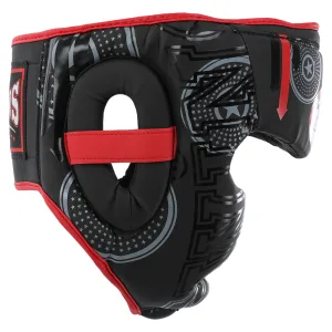 Шолом боксерський з повним захистом PVC TWN Чорно-Червоний M