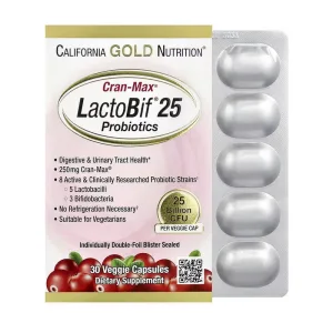 LactoBif Probiotics 25 Billion 30 вегетаріанських капсул