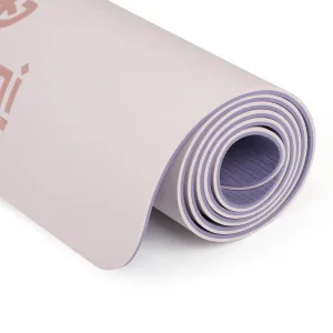 Килимок для фітнесу та йоги Sport TPE+TC 6 мм - фіолетово рожевий