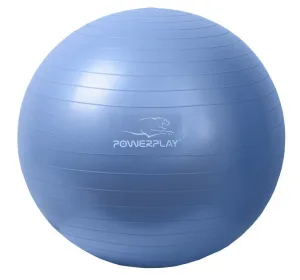 Мяч для фитнеса фитбол PowerPlay 4001 Ø65 cm Gymball синий + насос
