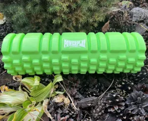 Масажний ролик (роллер) PowerPlay 4342 Massage Roller зелений 30x10 см