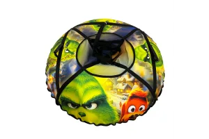 Inflatable tubing sled ватрушка with chamber "Grinch" 120 cm