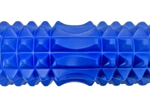 Масажний ролик (роллер) PowerPlay 4406 EVA Massage Roller синій 45x12 см