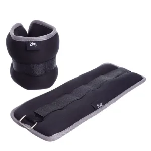 Обтяжувачі-манжети для рук та ніг 2 шт по 2 кг Сірий