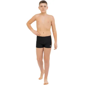 Плавки боксери для хлопчиків для плавання YINGFA вік 4-16 років чорний-оранжевий - 16