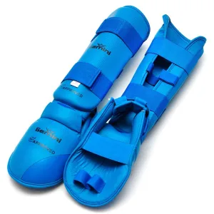 Захист гомілки та стопи для карате синій S