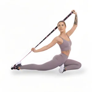 Еспандер стрічка EasyFit з петлями для тренувань рожевий (EASY)