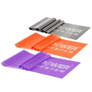 Стрічка еспандер для спорту та реабілітації Power System PS-4007 Resistance Band Set 3 шт.